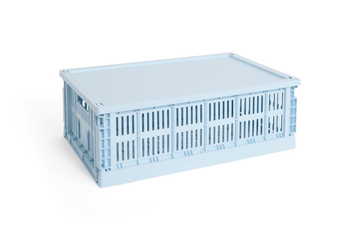 Colour Crate Plastic låg - Soft blue
